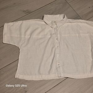 W098 Thread & Supply Cream Button-Down Shirt